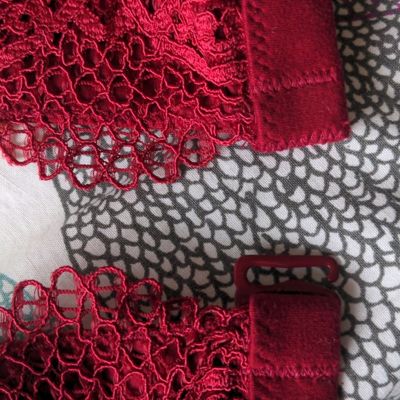 NWOT Victoria's Secret Lacy Red Bra - Picture 5 of 7